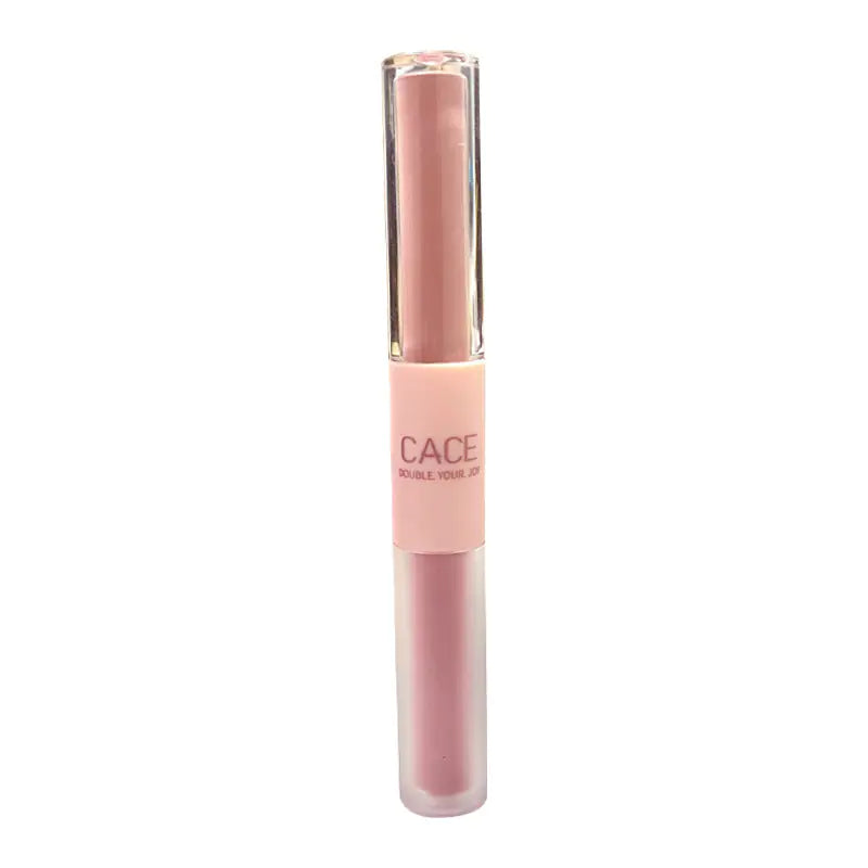 Dual-Head Lip Glaze with Mirror Shine and Velvet Matte