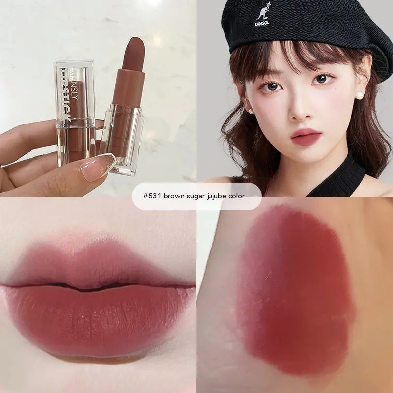 Velvet Matte Lipstick - No Stain, Long-Lasting Formula