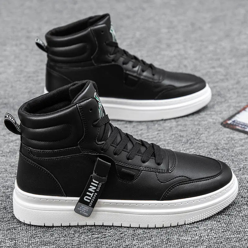 Sleek Korean Men's Ankle Boots