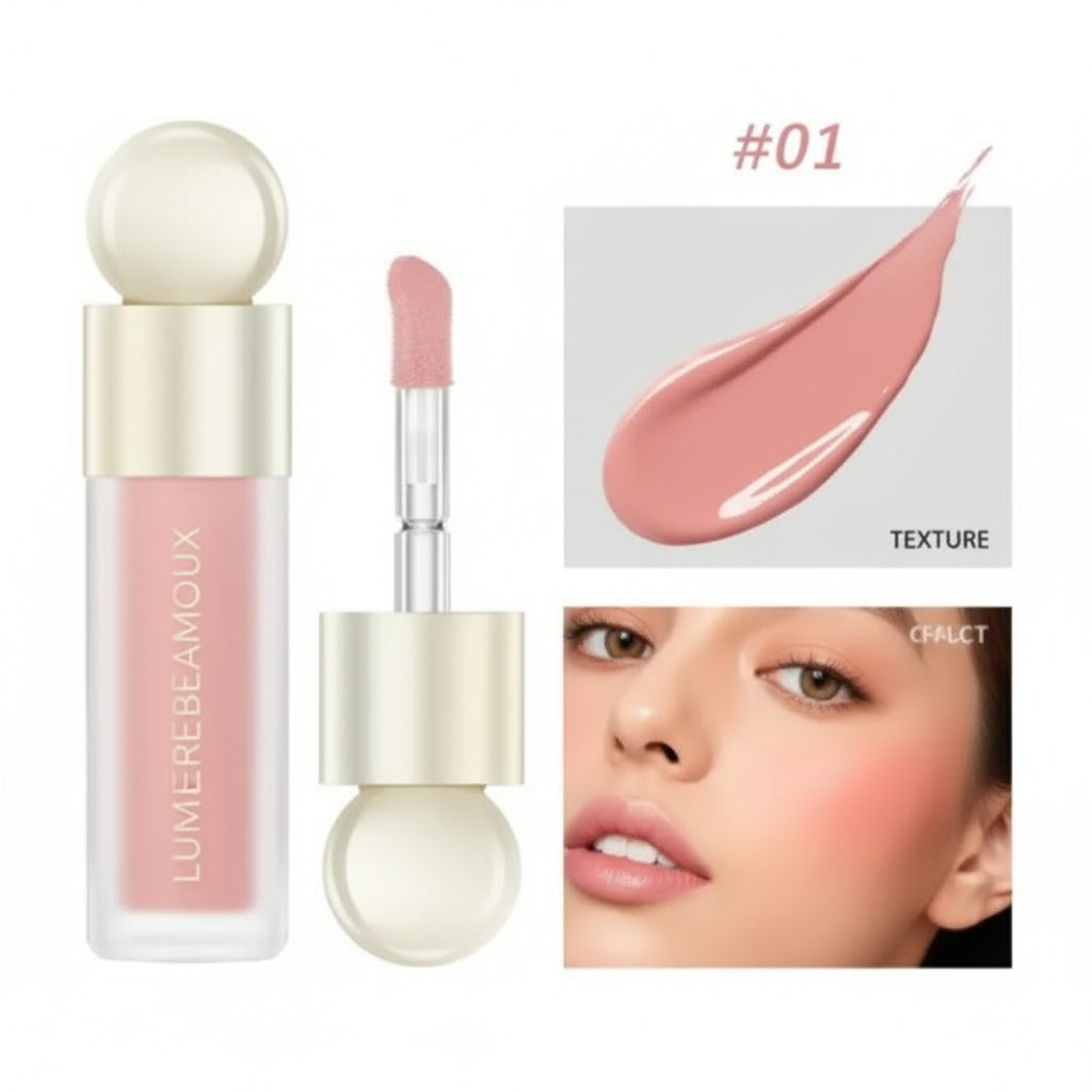 5-Color Blush for Natural Dewy Finish and Hydration