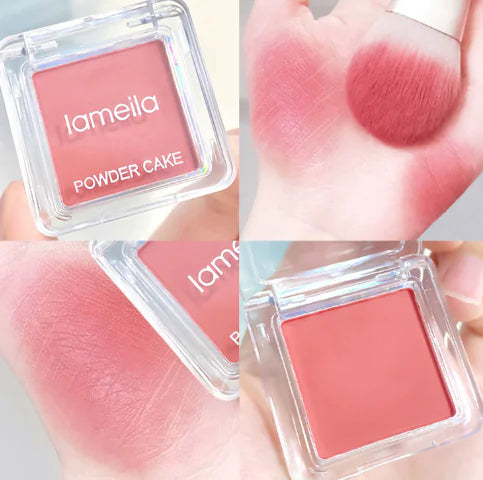 Glowing Smooth Cheek Blush Palette with Brush