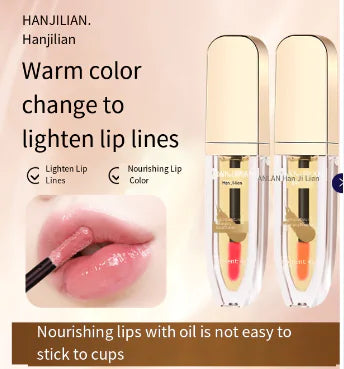 Color-Changing Lip Oil for Hydration and Moisture