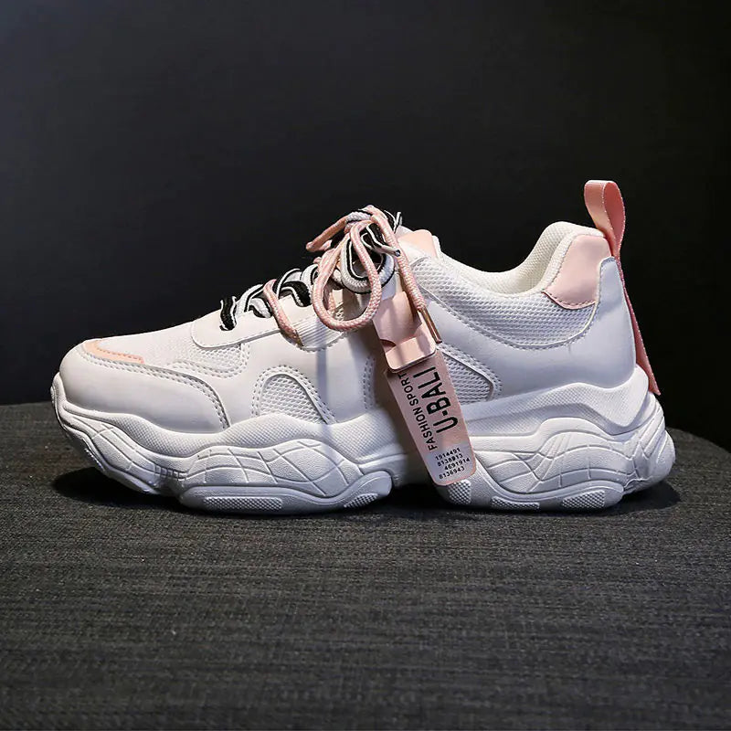 Women's Korean Style Autumn Dad Sneakers (Casual White Shoes)